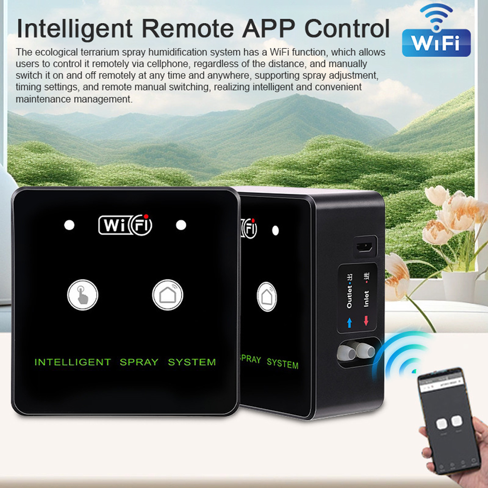 360° Rotatable Wifi Rainforest - Terrarium Fogger Ultrasonic reseña y precio