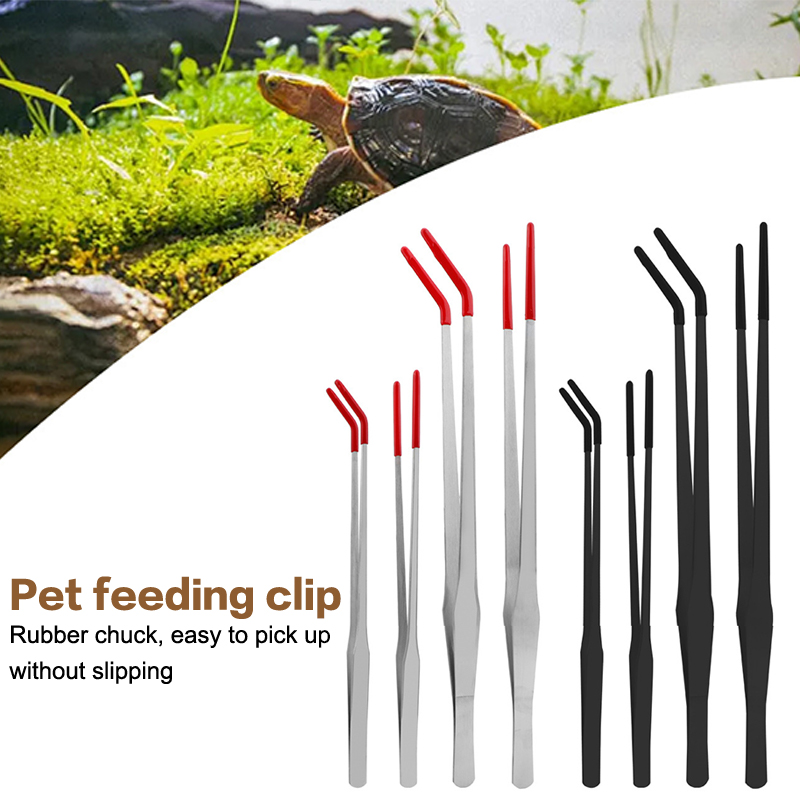 Stainless Steel Reptile Feedin - Feeding Tong Stainless reseña y precio