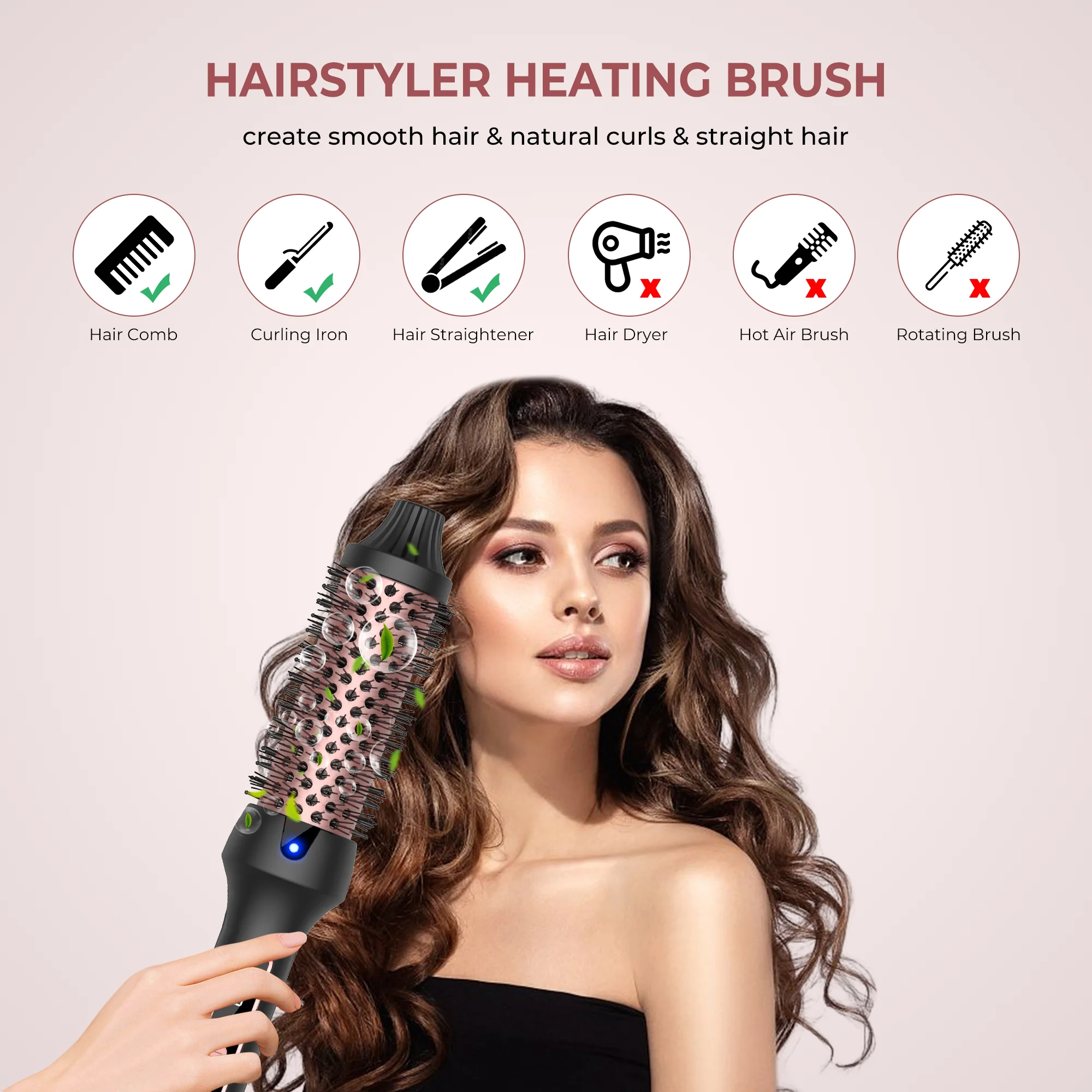 3 in1 Thermal Brush Ionic Heat - Ceramic Heat Emitter reseña y precio