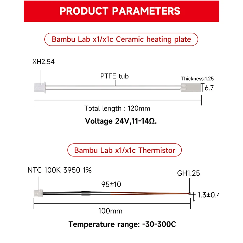 For Bambulab Hotend Heater The - Ceramic Heat Emitter reseña y precio