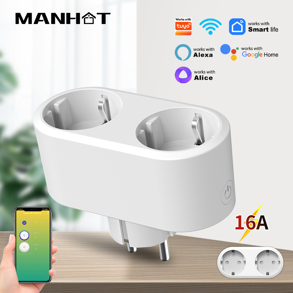 WiFi Smart Plug Dual Outlet 16 - Timer Dual Outlet reseña y precio