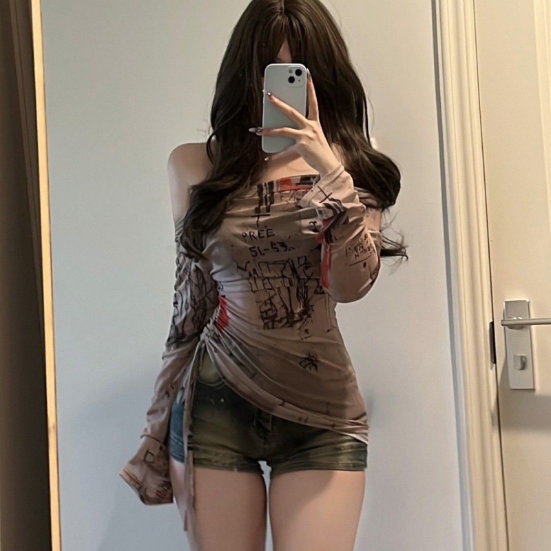 Long sleeved T-shirt spicy gir - Screen Top Mesh reseña y precio