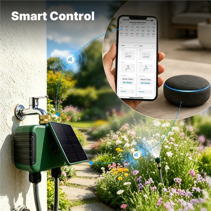 ABMR-Tuya Wifi Smart Solar Dua - Timer Dual Outlet reseña y precio