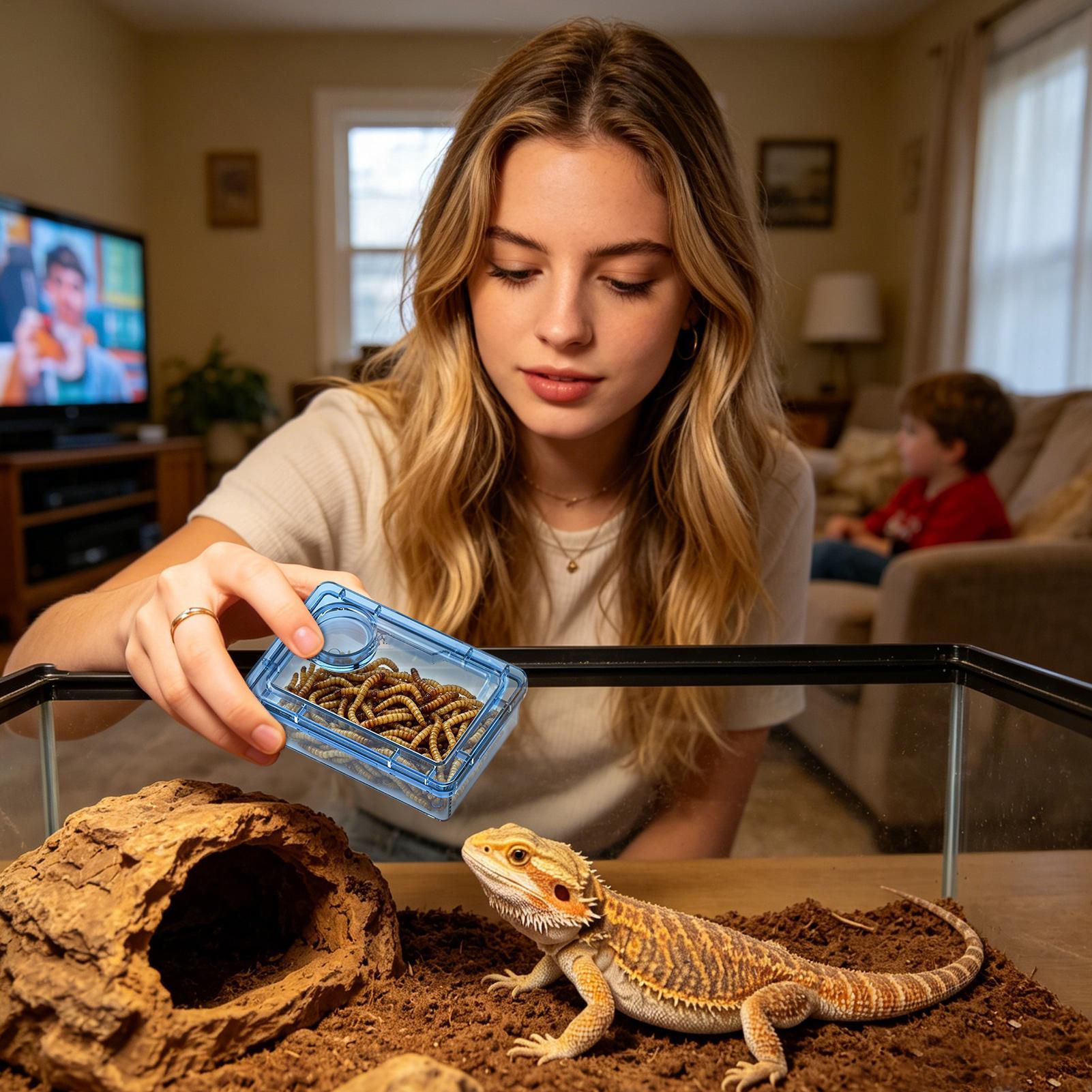 Reptile Escape Proof Feeding D - Calcium Powder Reptile reseña y precio