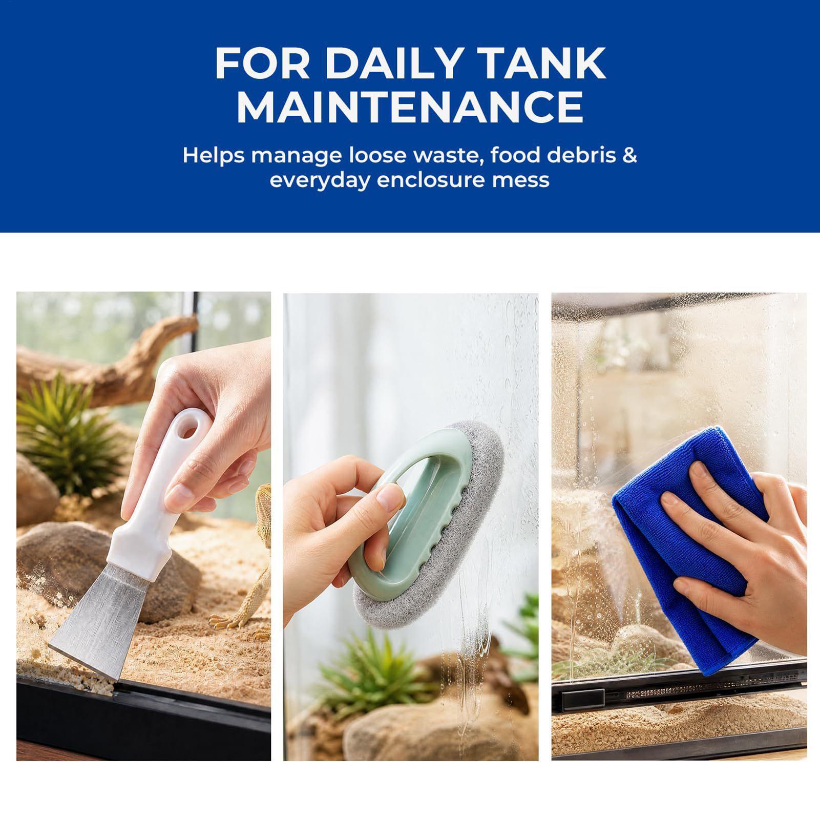 Reptile Tank Cleaning Kit With - Feeding Tong Stainless reseña y precio