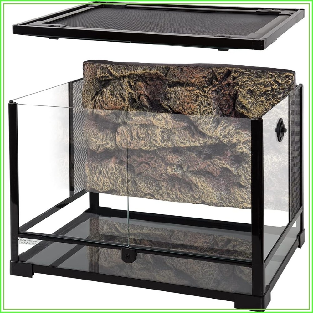 34 Gallon Reptile Glass Terrar - Glass Door Hinge reseña y precio