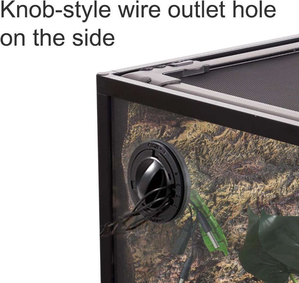 34 Gallon Reptile Glass Terrar - Glass Door Hinge reseña y precio