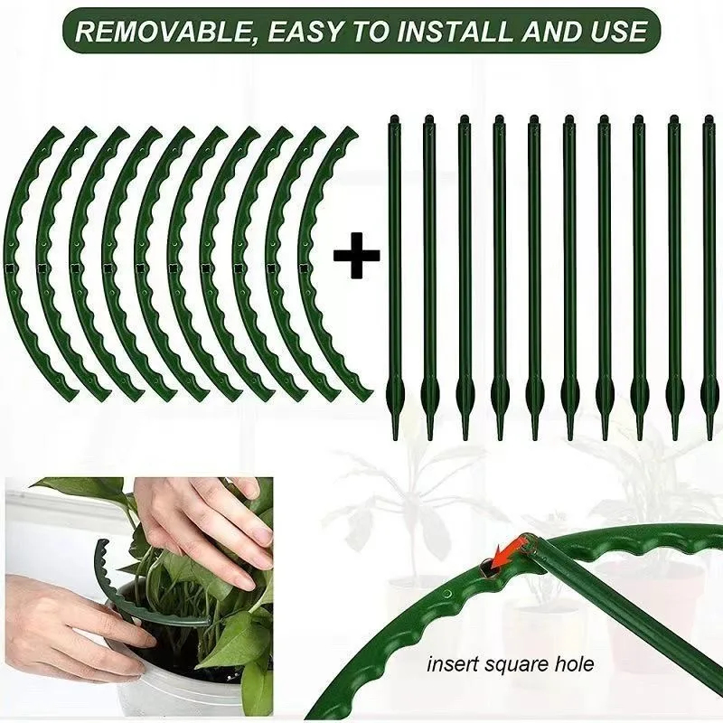 1-9set Plastic Plant Support P - Vine Climbing Plastic reseña y precio