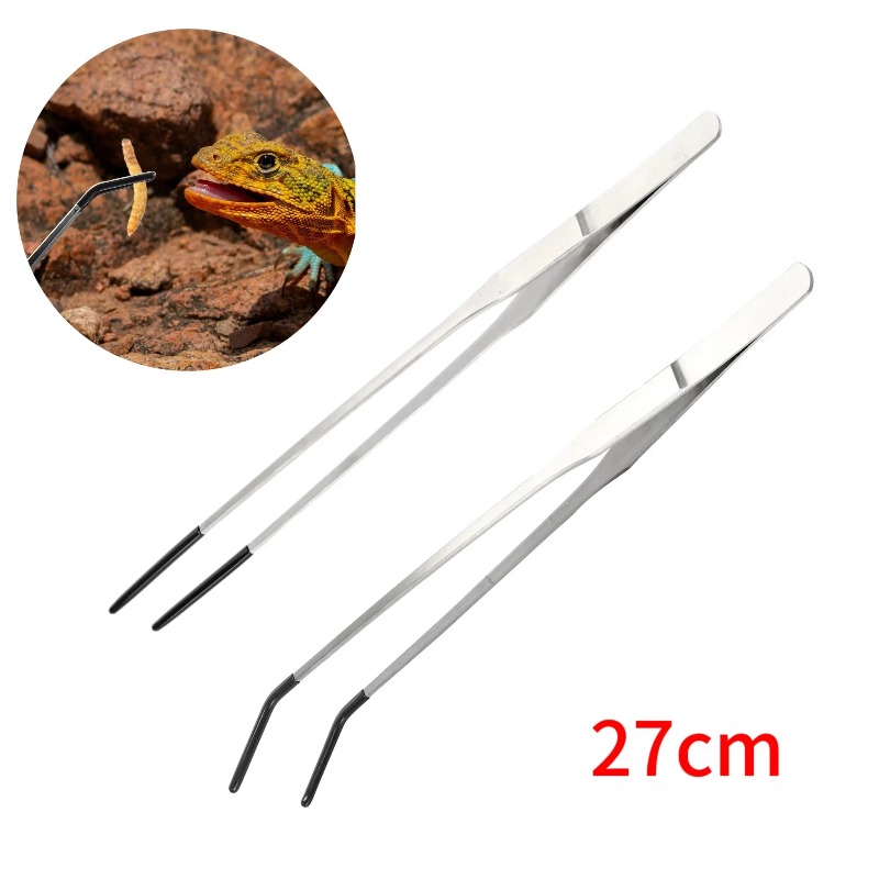 2Pcs Stainless Steel Tweezers  - Feeding Tong Stainless reseña y precio