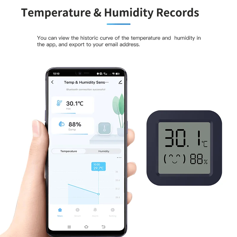 Mini Smart Thermometer Hygrome - Digital Hygrometer Probe reseña y precio