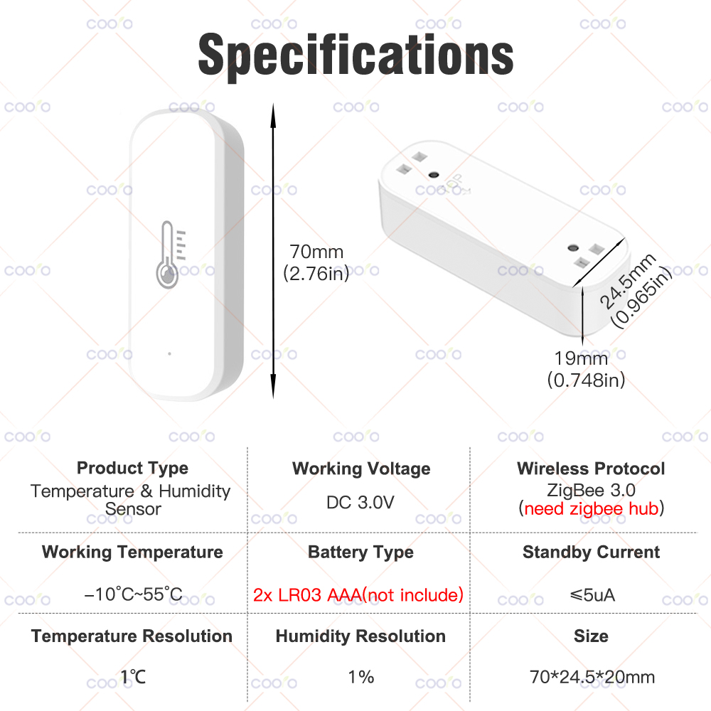 eWeLink Smart ZigBee Temperatu - Digital Hygrometer Probe reseña y precio